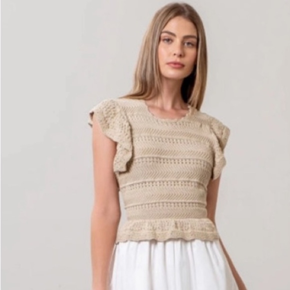 NWT Moon River Crochet Top MIDI Dress Size S Boho - Picture 9 of 15